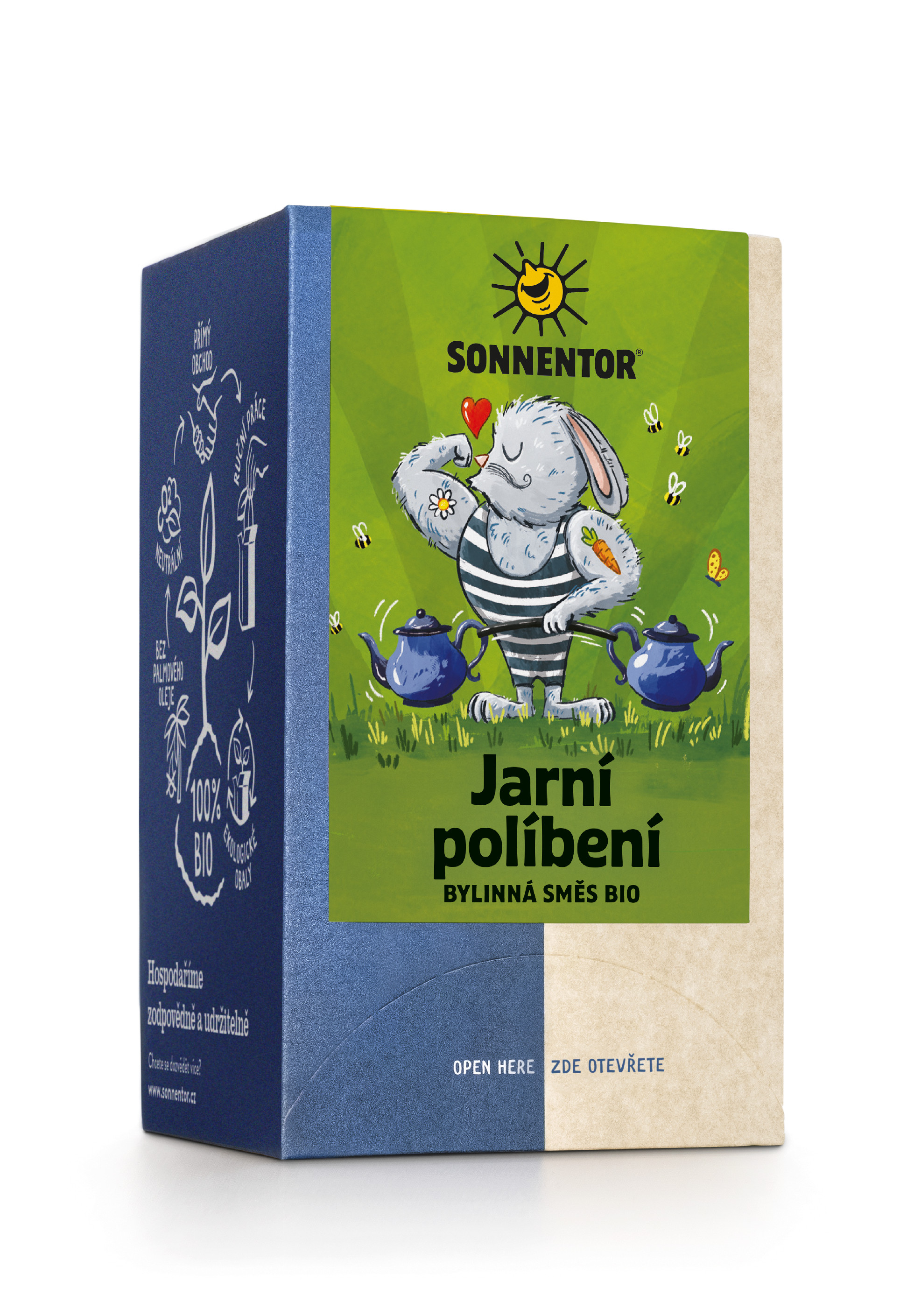 Sonnentor Jarní políbení, porcovaný čaj, BIO, 27 g