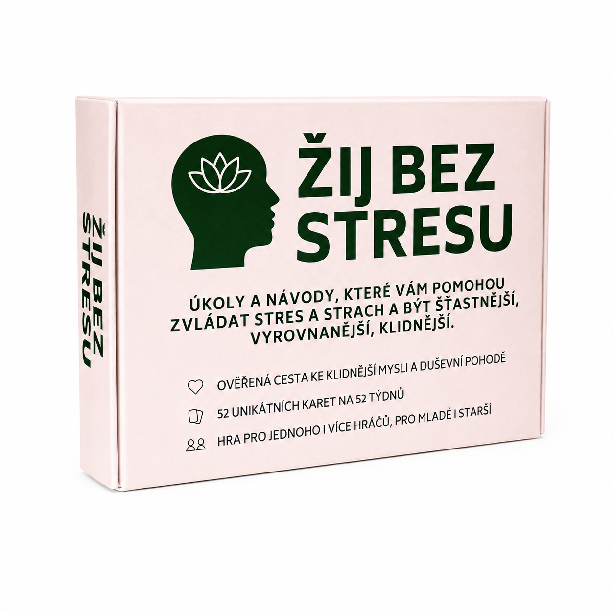 Žij bez stresu karetní hra 52 karet