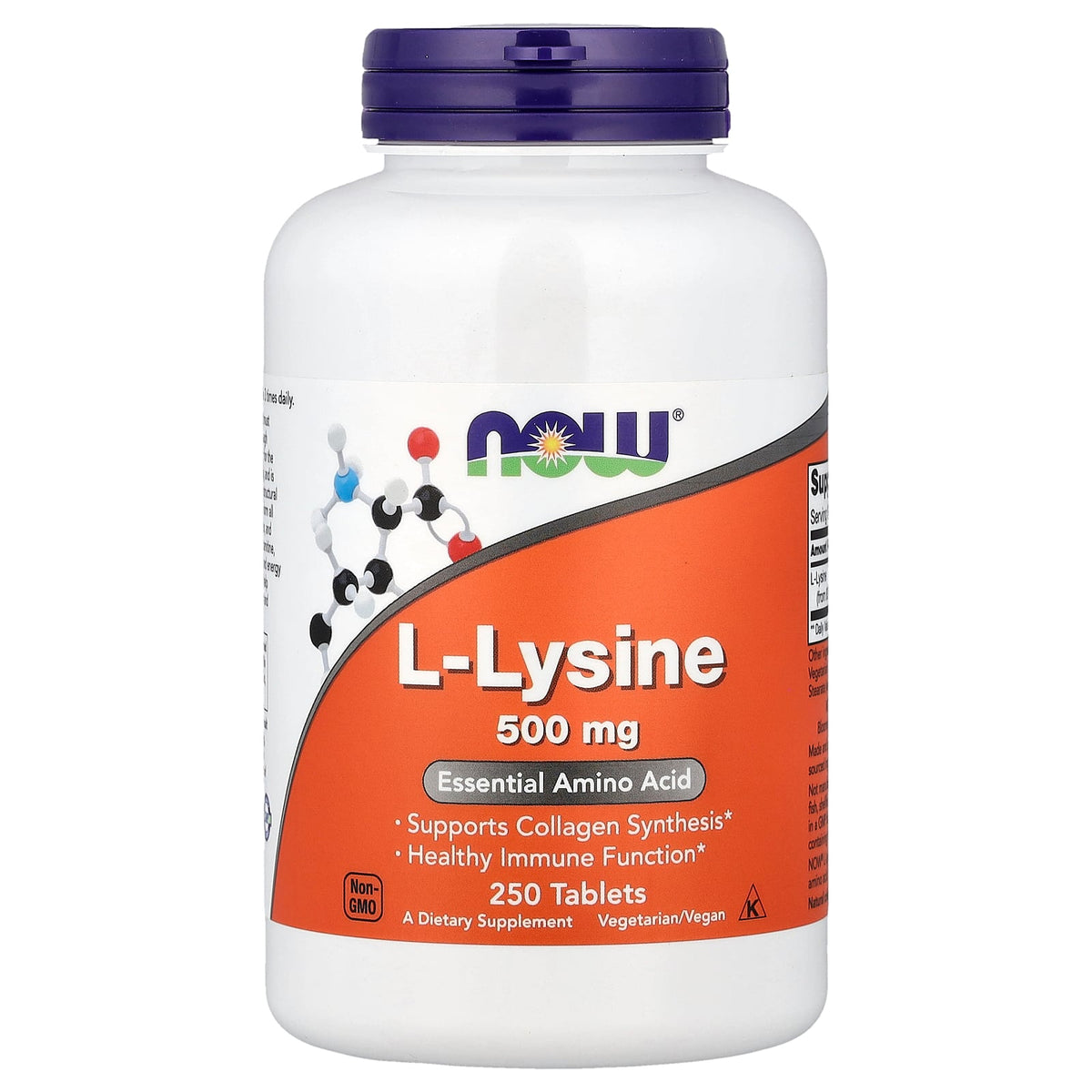 Now® Foods NOW L-lysin, 500 mg, 250 tablet