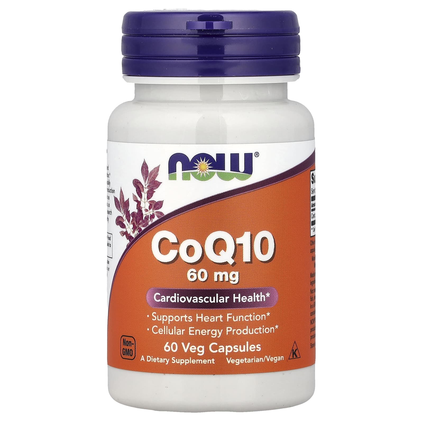 Now® Foods NOW CoQ10, 60 mg, 60 rostlinných kapslí