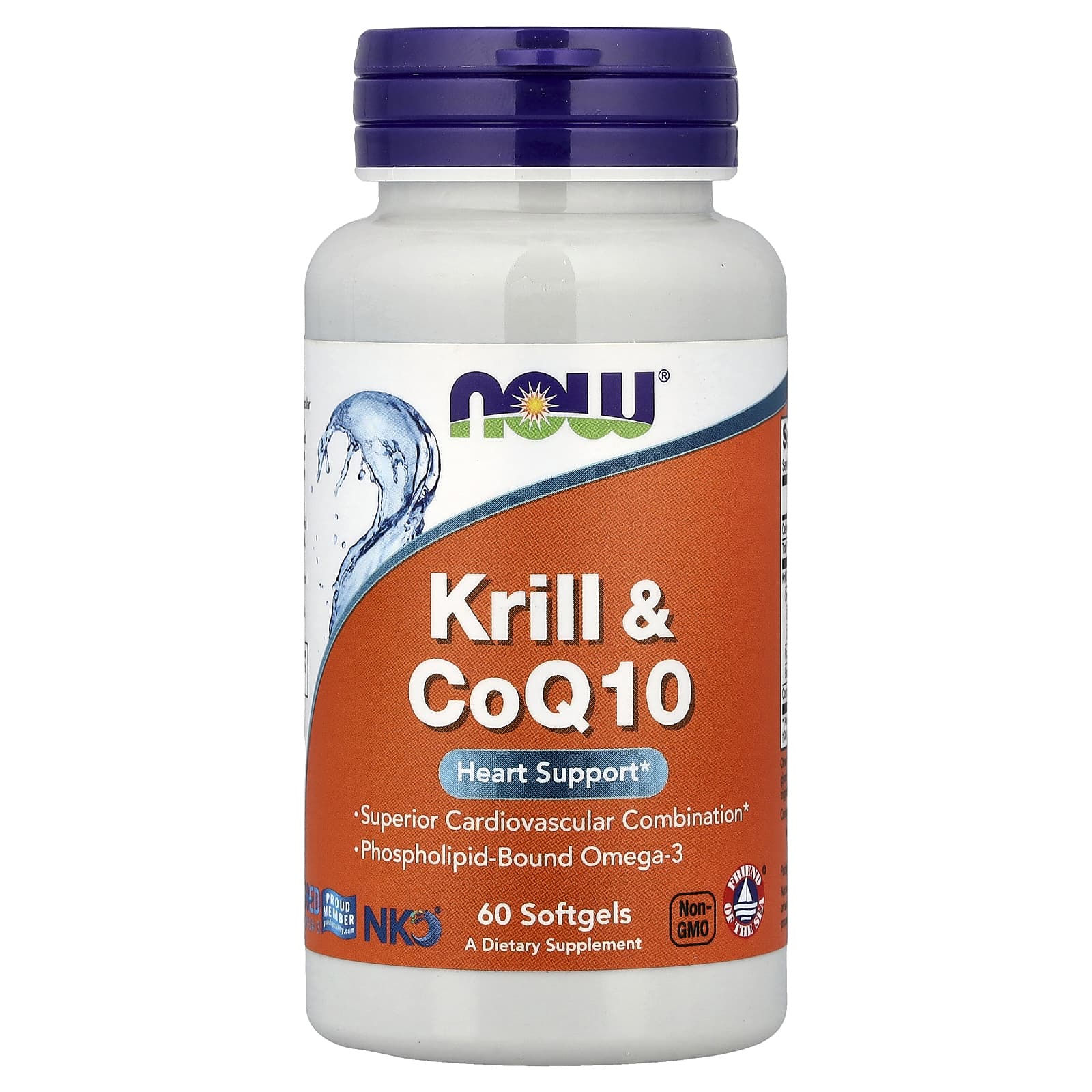 Now® Foods NOW Krill a CoQ10, 60 softgelových kapslí