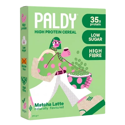 Paldy High Protein Cereals, Matcha Latte, 210 g