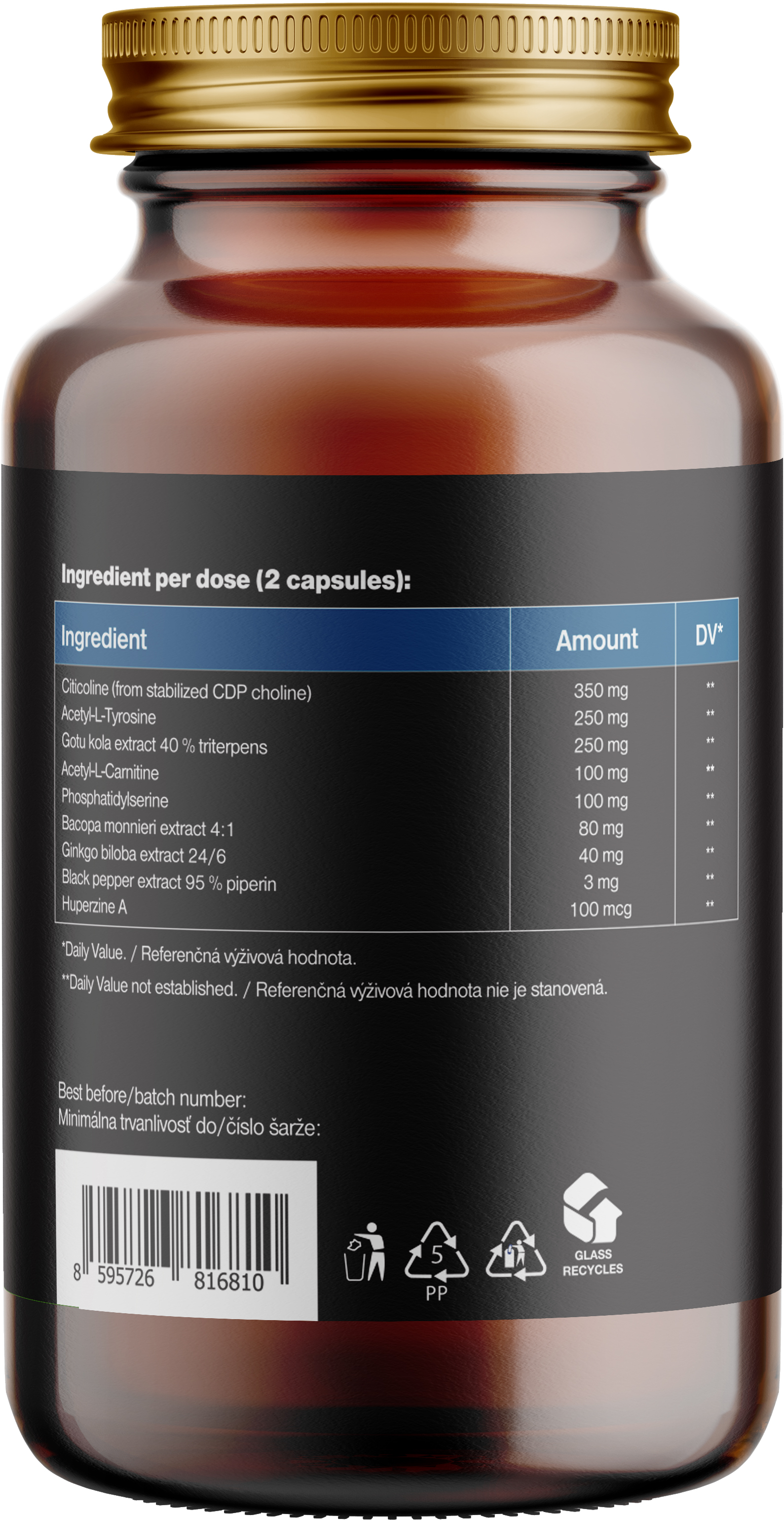 BrainMax NeuroHacker, Dopamine Upgrade!, 60 rostlinných kapslí Obrázek