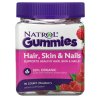 Natrol Hair, Skin & Nails (Zdravé vlasy, pokožka, nehty), Malina, 90 žvýkacích bonbónů