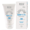Eco Cosmetics Sun Milk Sensitive, opalovací mléko  SPF 30, BIO, 75 ml  S BIO olejem z malinových jadérek a BIO granátovým jablkem