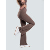 Brain dámské zvonové legíny, hnědá