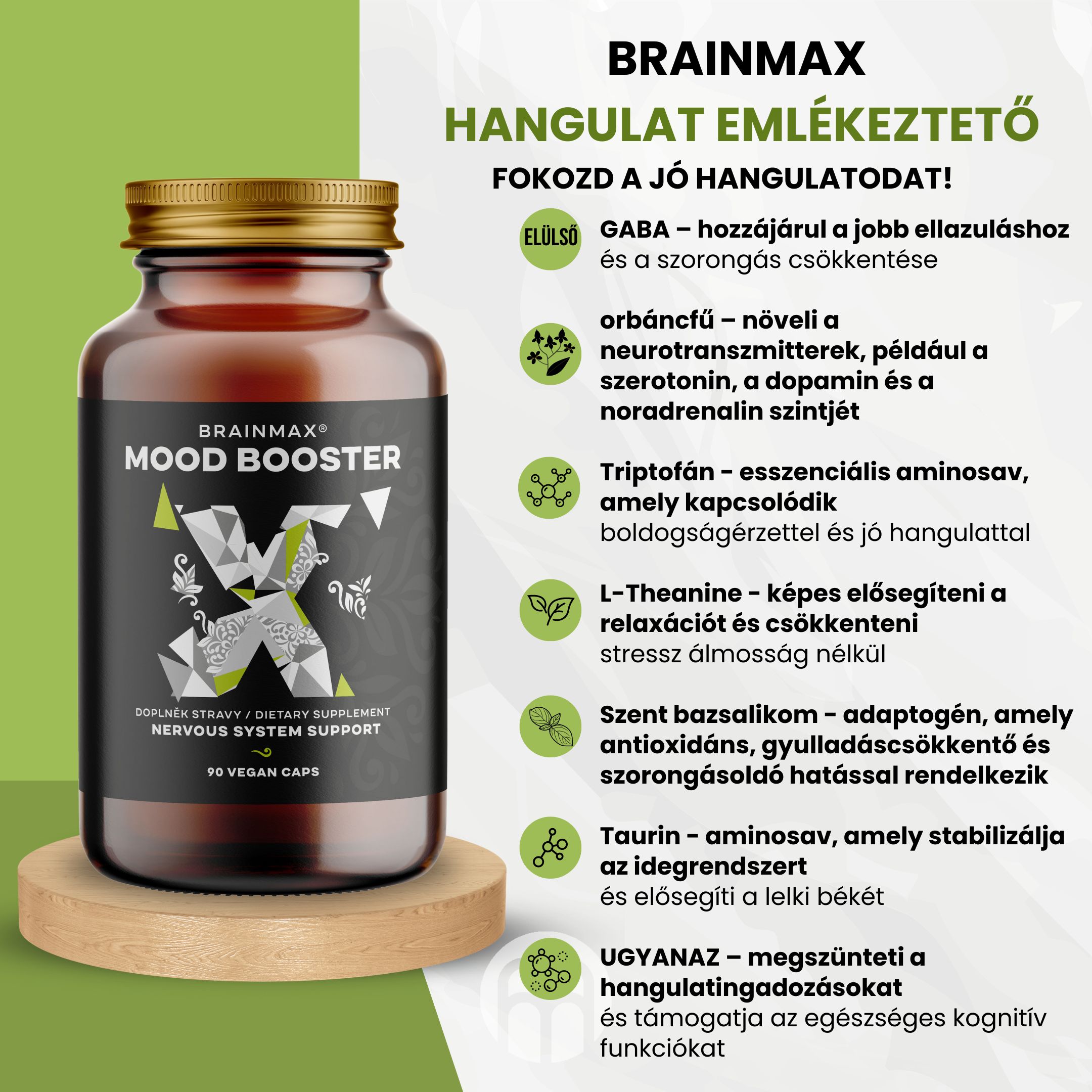 MOOD BOOSTER: Természetes mentális egészség támogatás