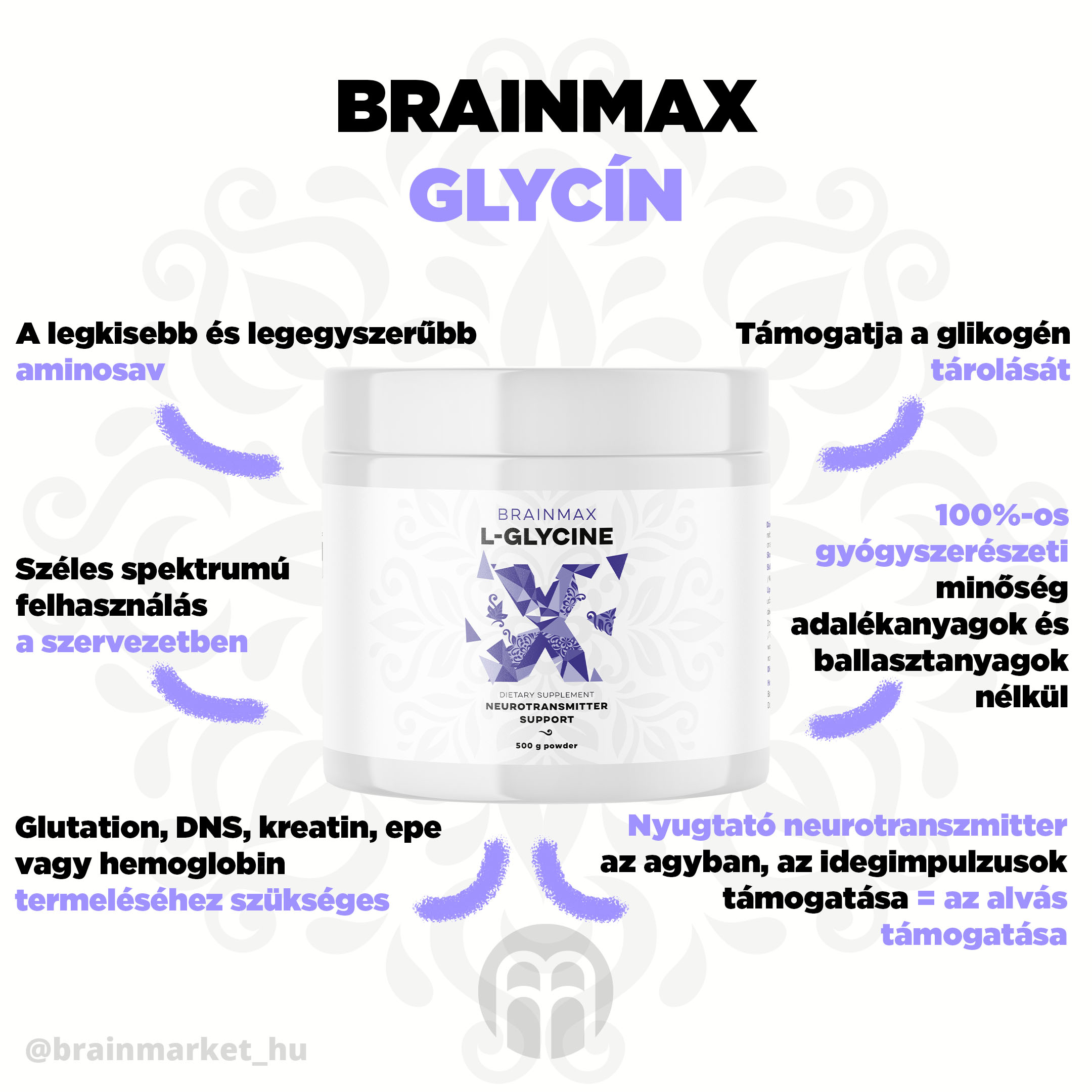 Glicin – aminosav az izomépítéshez és az agy egészségéhez