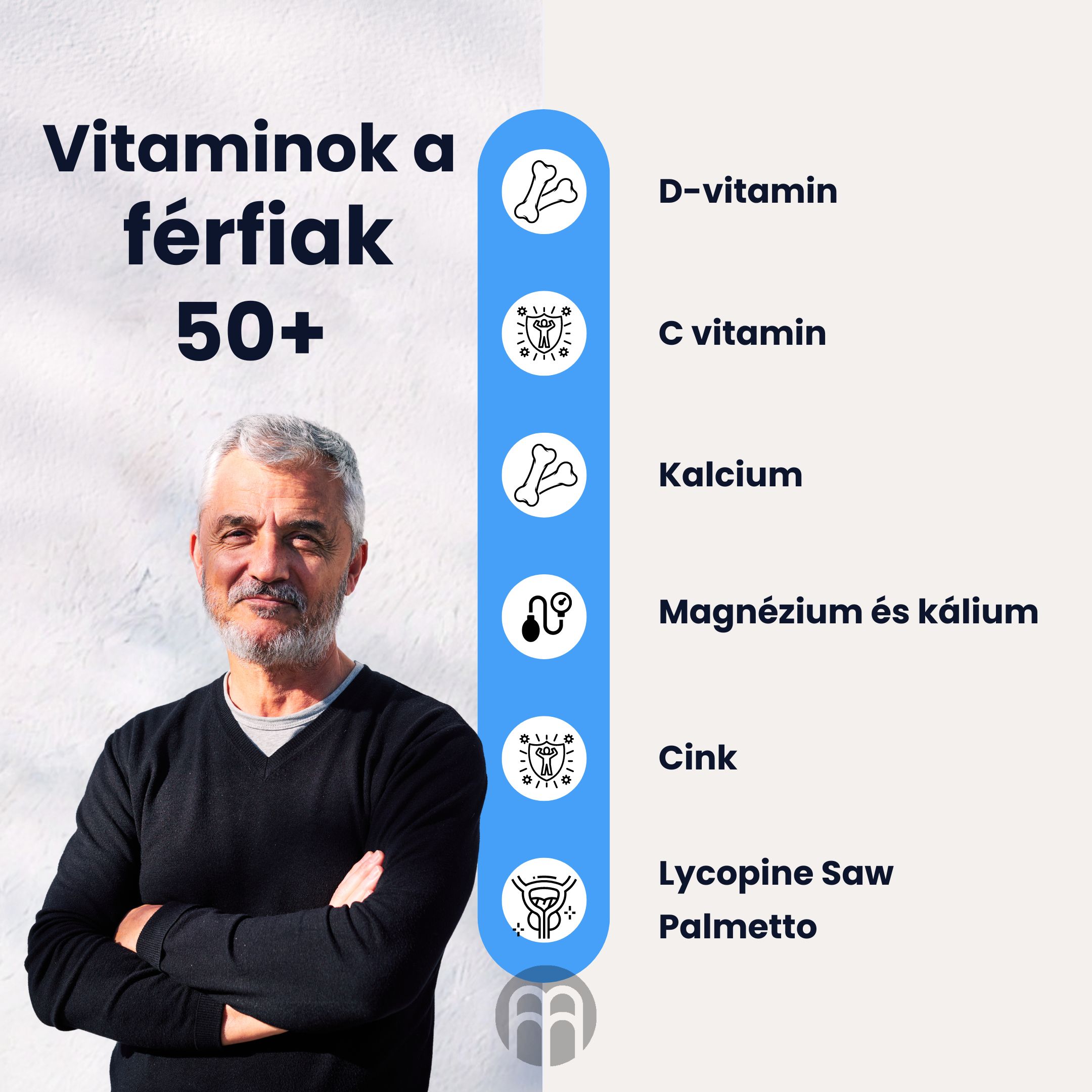 Vitaminok 50 év feletti férfiaknak