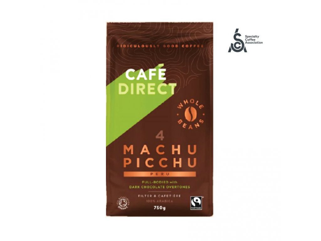 Cafedirect BIO Machu Picchu SCA 82 zrnkova kava 750g