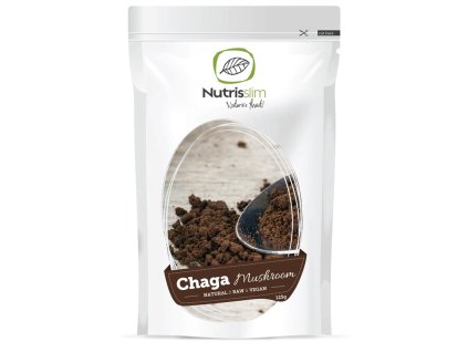 chaga mushroom powder nutrisslim superfood organic vegan raw