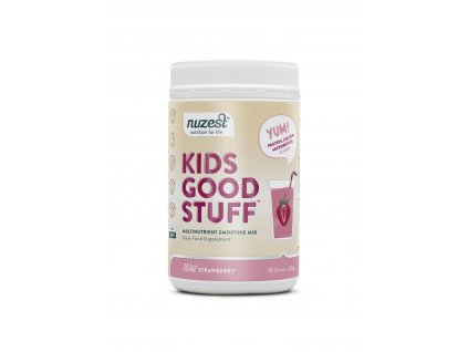 Nuzest - Kids Good Stuff, Wild Strawberry (Csomag 225 g)