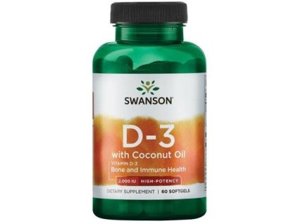 Vitamin D 3 with coconut oil