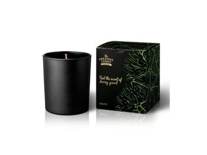 the greatest candle vonna svicka v cernem skle 170 g mojito