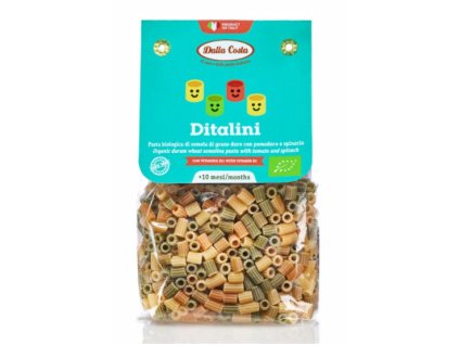 32202 dalla costa bio detske testoviny ditalini tricolore 200 g