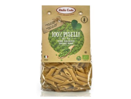 32232 dalla costa bio bezlepkove testoviny penne hrasek 250 g
