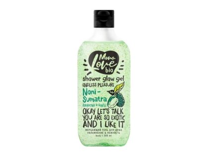 32439 bisou bio monolove trpytivy sprchovy gel hydratace a jemnost noni sumatra 300 ml