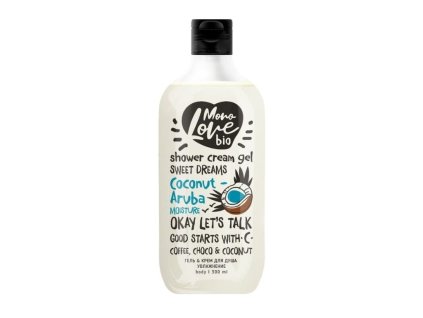 32586 bisou bio monolove sprchovy gel hydratace kokos aruba 300 ml