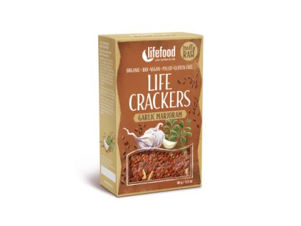 32913 lifefood life crackers a la bramborak cesnekove s majorankou bio 90 g