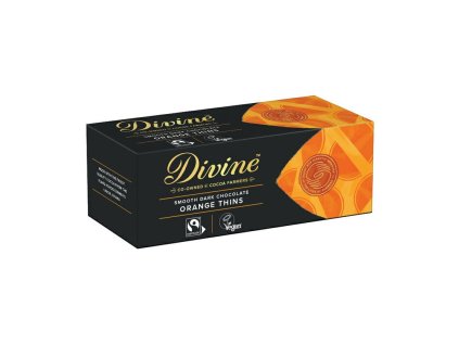 33027 divine psanicka v horke cokolade s pomerancovou naplni 56 kakaa 200g