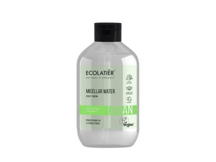 38505 ecolatier urban odlicovaci micelarni voda pro mastnou plet matcha a bambus 400 ml