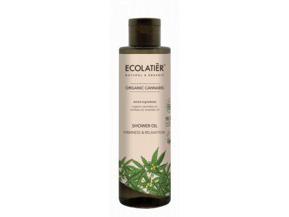 15322 ecolatier sprchovy olej pevnost a relaxace cannabis 250 ml