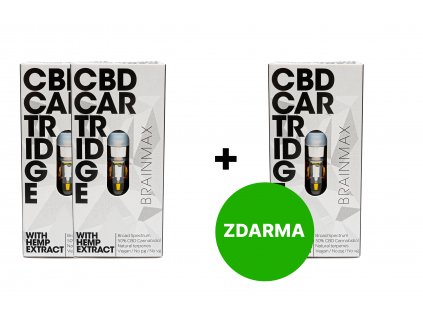 2+1 INGYENES: BrainMax CéBéDé patron STRONG, utántöltő CéBéDé Pen Vaporizerhez, 0,5 ml, gyűjtő célra, 50%