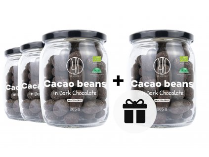 3+1 cacao beans