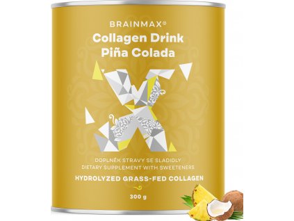 BrainMax Collagen Drink, kollagén ital, Pina Colada, 300 g  Kollagén ital pina colada ízzel
