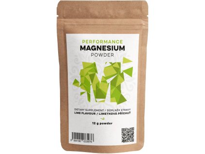 Performance Magnesium® por, magnézium-biszglicinát por, 12 g, 2 adag  Német minőségi szerves magnézium MagChel®, 375 mg elemi magnézium adagonként = 100% DV!