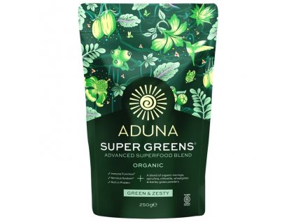 aduna biologische super greens advanced superfood blend 250 gram