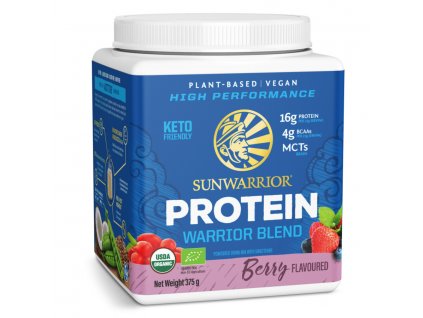sunwarrior warrior blend biologische proteïne bessen 375 gram
