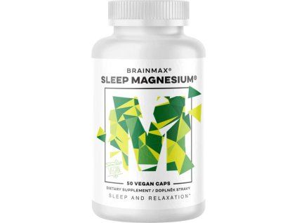 BrainMax Sleep Magnesium®, 250 mg, 50 kapszula  Komplex az egészséges alváshoz, kikapcsolódáshoz és gyors elalváshoz, étrend-kiegészítő