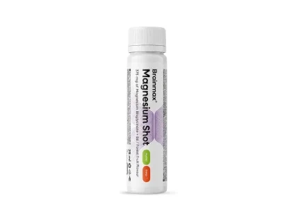 BrainMax® Magnesium Shot, 375 mg, Forest Fruit, 25 ml  250 mg elemi magnézium B-komplexszel, citrommal, étrend-kiegészítő