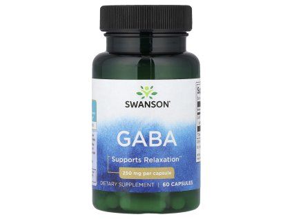 Swanson GABA, 250 mg, 60 kapszula  Gama-amino-vajsav, étrend-kiegészítő