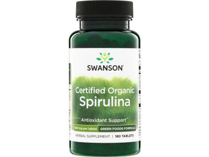 Swanson Spirulina, 180 tabletta  Spirulinás étrend-kiegészítő
