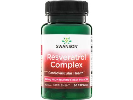 Swanson Resveratrol Complex, 60 kapszula  Resveratrol és szőlőkivonat komplex, étrend-kiegészítő