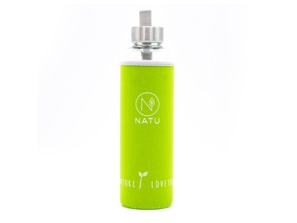 sklenena lahev v zelenem termo obalu natu 550 ml (2)