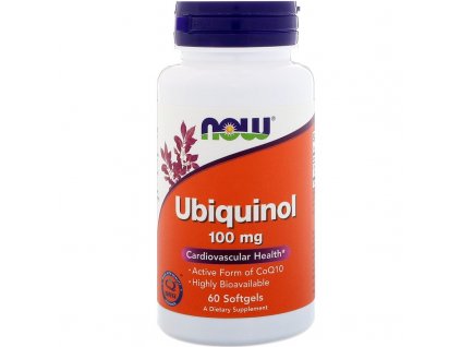 Now Foods Ubiquinol 100mg 60softgel front