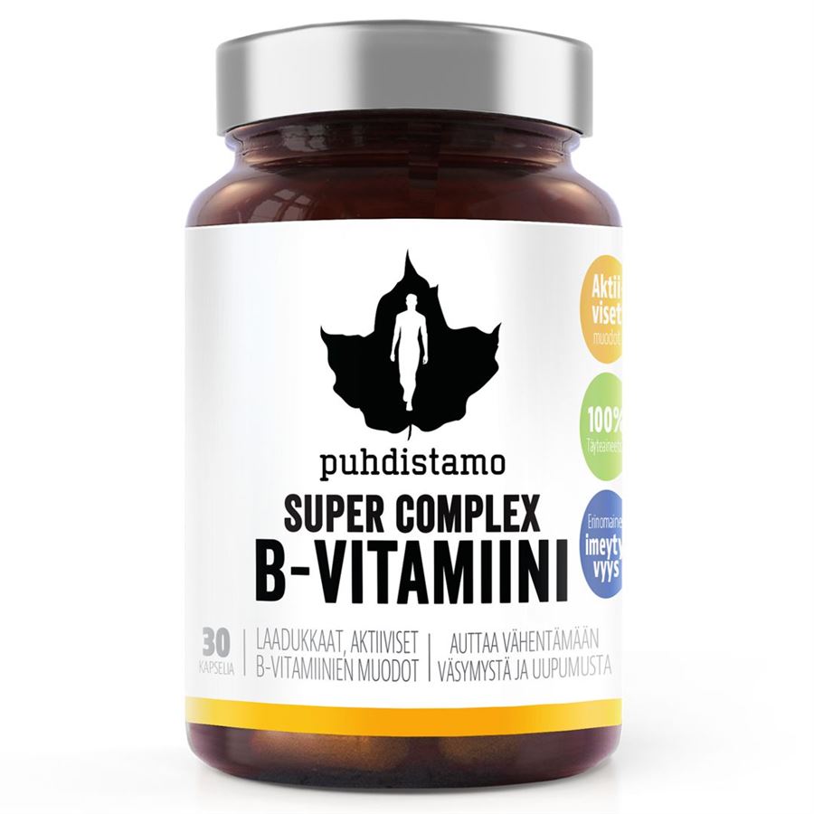 Puhdistamo - Super Vitamin B Complex 30 kapslí Obrázek