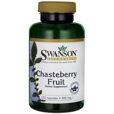 Swanson Chasteberry Fruit (Drmek obecný), 400 mg, 120 kapslí Obrázek