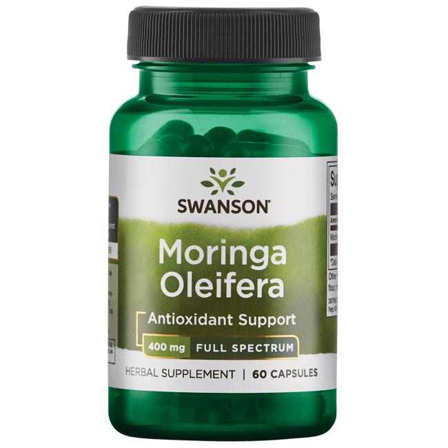 Swanson Moringa Oleifera (Moringa olejodárná), 400 mg, 60 kapslí Obrázek