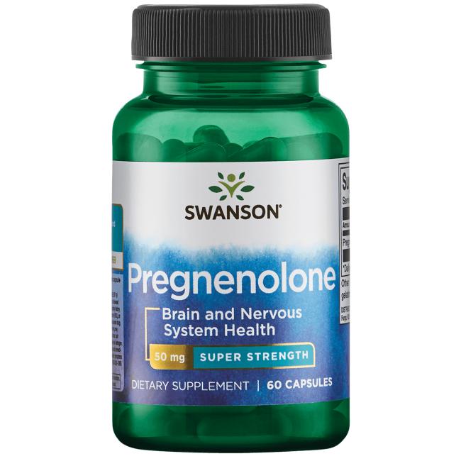 Swanson Pregnenolone 50 mg, 60 kapslí Obrázek