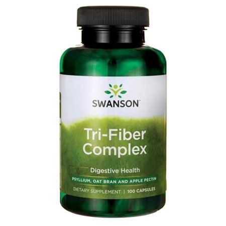 Swanson Tri-Fiber Complex, Komplex 3 Druhů Vlákniny, 100 kapslí Obrázek