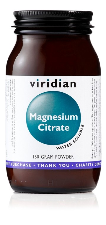 Viridian Magnesium Citrate Powder 150 g Obrázek