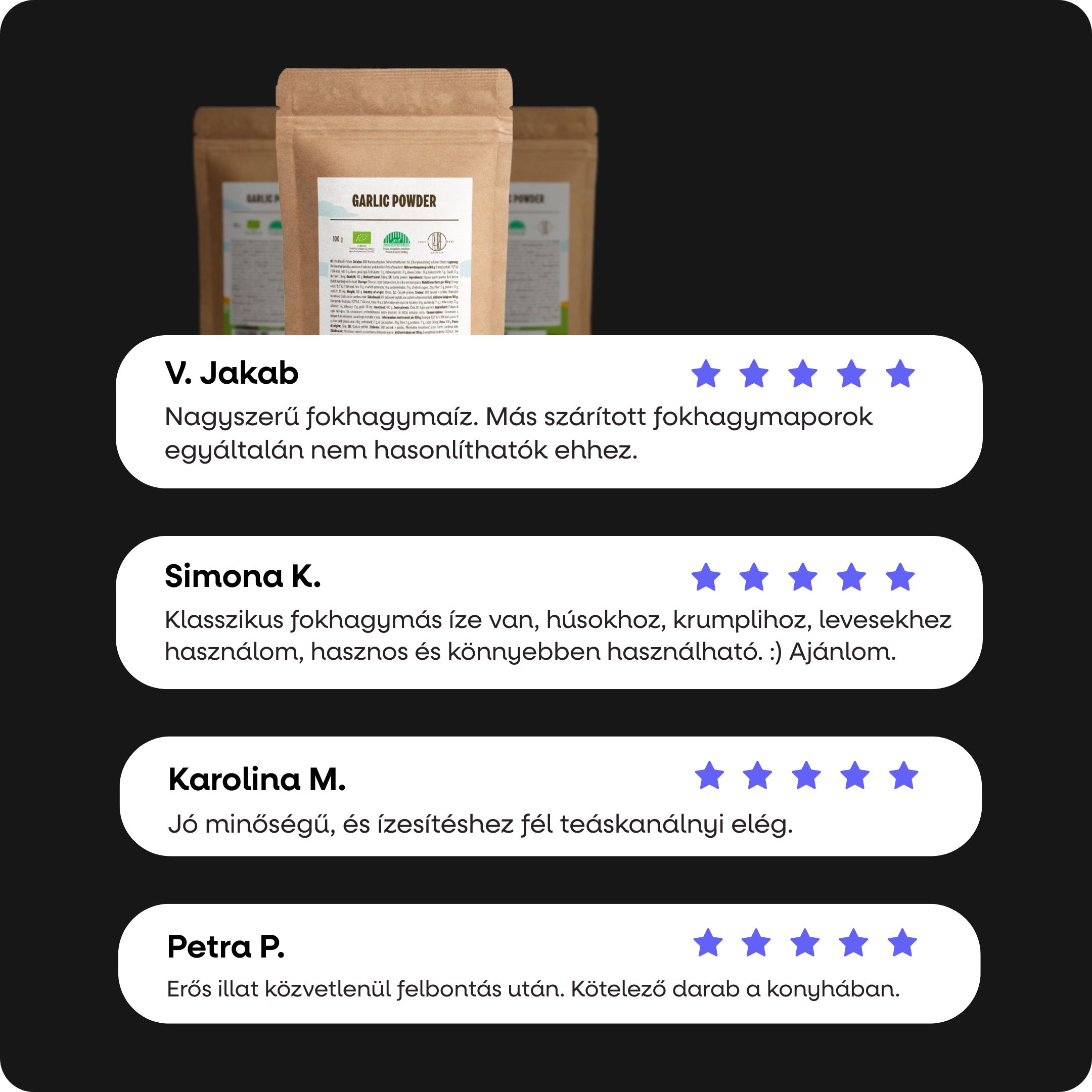 BrainMax Pure Česnek BIO prášek, 100 g Obrázek