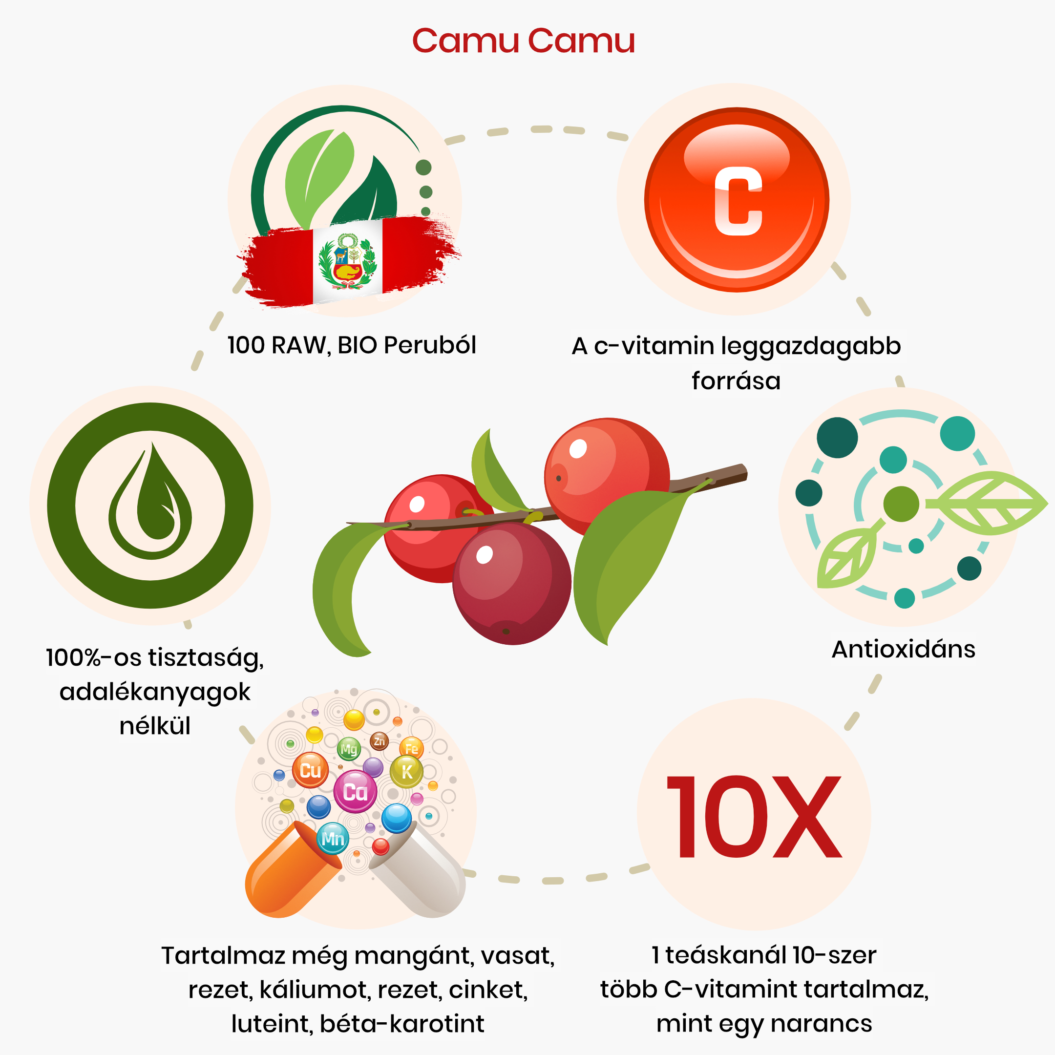 BrainMax Pure Camu Camu BIO prášek, 100 g Obrázek