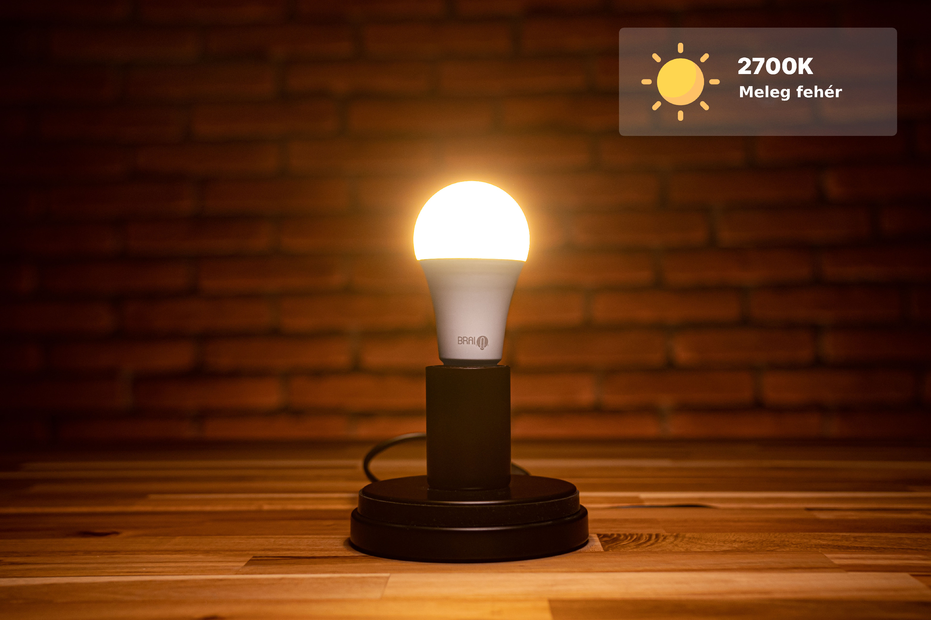 Chytrá žárovka BrainLight LED, závit E27, 11W, WiFi, APP, stmívatelná Obrázek