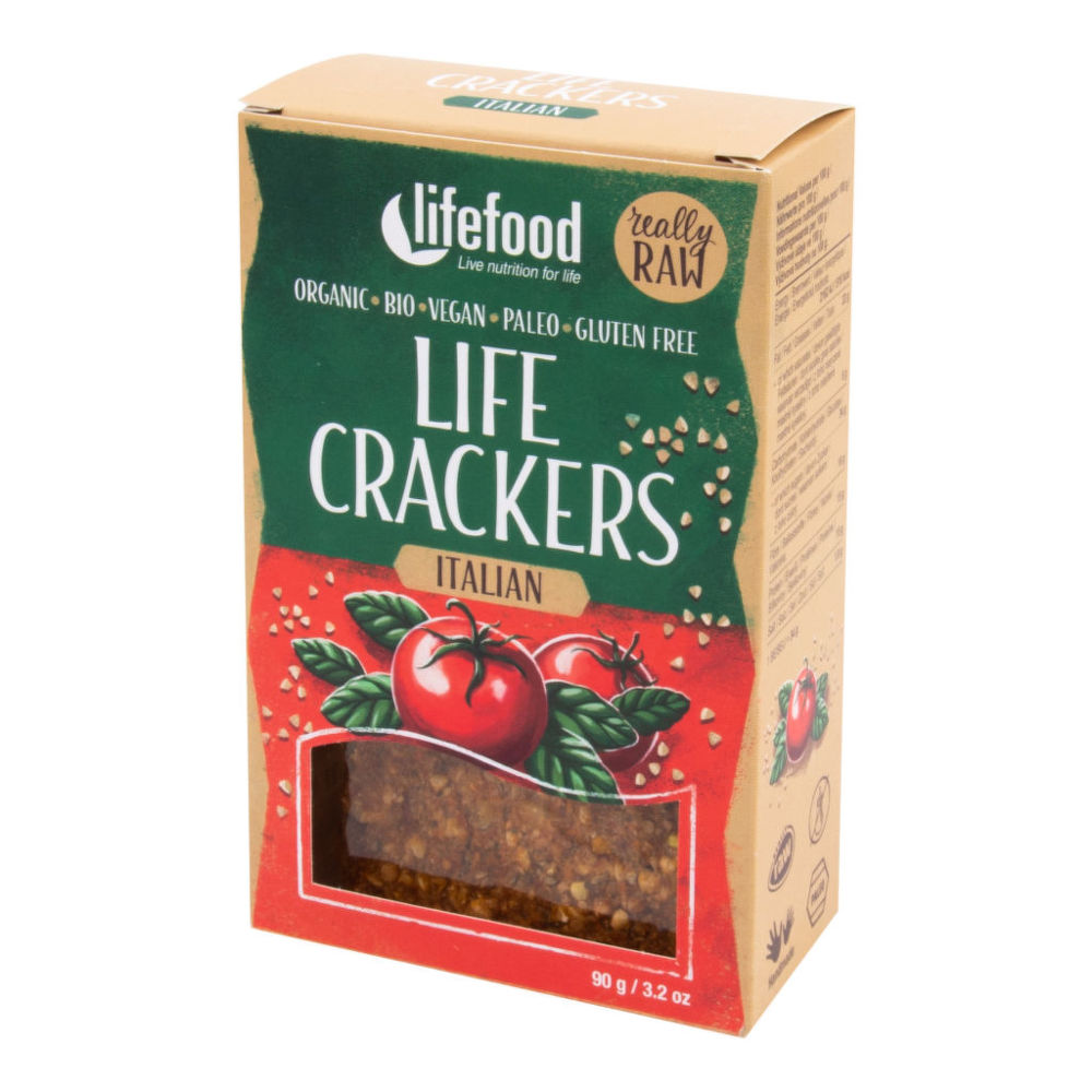 Lifefood Life Crackers Italské BIO RAW 90 g Obrázek