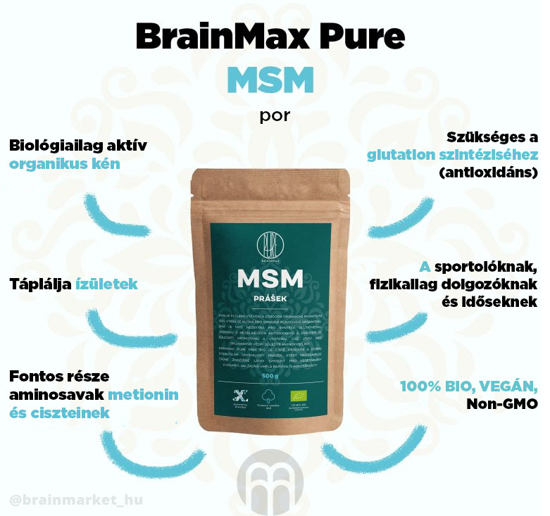 BrainMax Pure MSM prášek, 500 g Obrázek